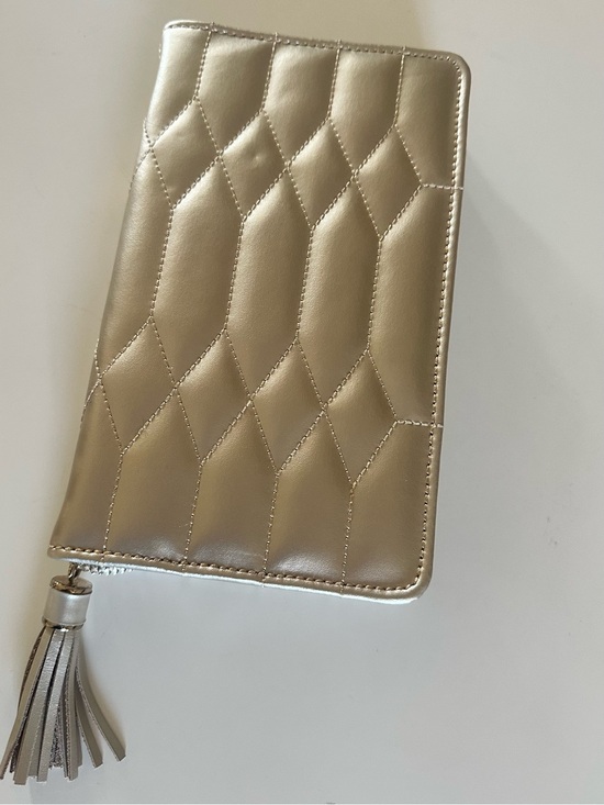 WOLF Handbags - WOLF Zip-Around Travel Jewelry Case in Gold with Tassel
